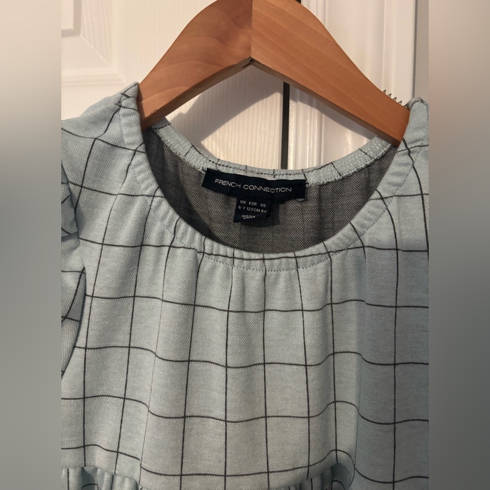 French Connection Dress with Ruffle Hem 6-7T - Picture 2 of 2
